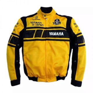 Motorcycle Riding Jacket Yamaha Yellow