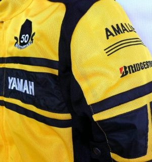 Motorcycle Riding Jacket Yamaha Yellow